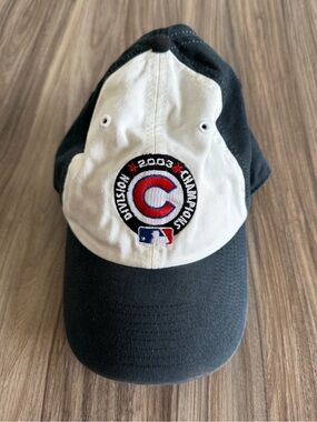 Vintage Chicago Cubs 2003 Division Champions Two-Tone Baseball Cap- Navy & White